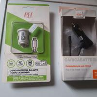 2 carica telefonini da auto