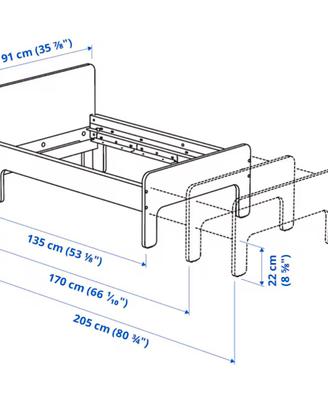 Letto allungabile per bambini ikea slakt