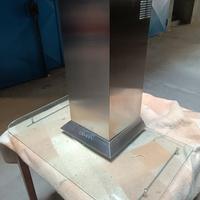 cappa cucina in acciaio e vetro temperato da 90cm