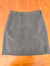 gonna grigia da donna taglia M con spacco