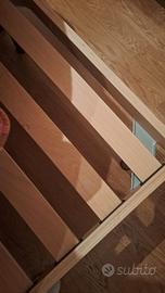 2 materassi singoli + reti con doghe