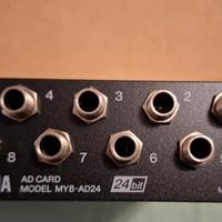 Yamaha mixer Scheda MY08 AD24 8In e 4 monitor 