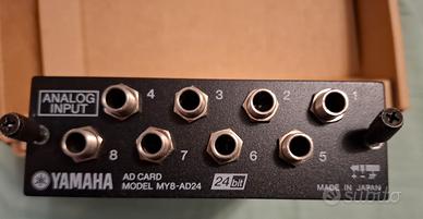 Yamaha mixer Scheda MY08 AD24 8In e 4 monitor 