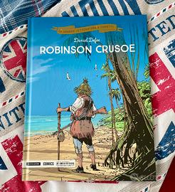 Libro Mondadori nuovo a fumetti “Robinson Crusoe”