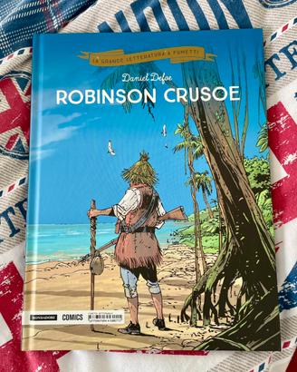 Libro Mondadori nuovo a fumetti “Robinson Crusoe”
