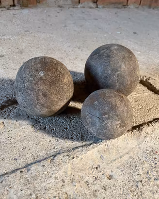 Bocce in legno vintage