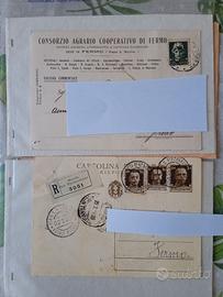 2 cartoline postali 1936 e 1937