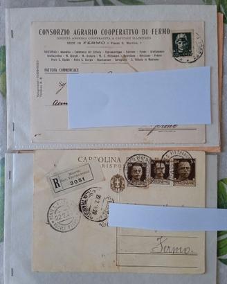 2 cartoline postali 1936 e 1937