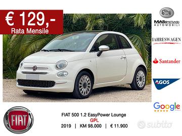 FIAT 500 1.2 EasyPower Lounge GPL