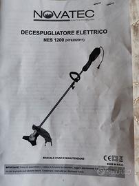 Decespugliatore novatec elettrico 