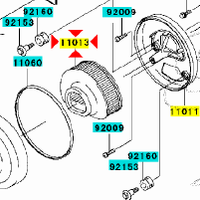 -Filtro aria Kawasaki VN Classic 1600 110131305