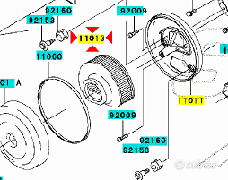 -Filtro aria Kawasaki VN Classic 1600 110131305