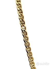 Collana da uomo realizzata in oro giallo 18 kt