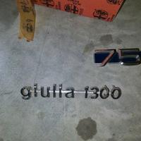 Scritta posteriore nuova Alfa Romeo Giulia 1300