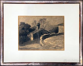 Alberto Zardo pittore disegno casolare