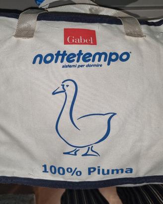 Piumino lettino bambino in piuma d'oca