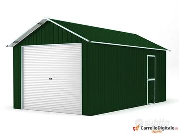 Prefabbricato box cantiere  360x610 verde scuro