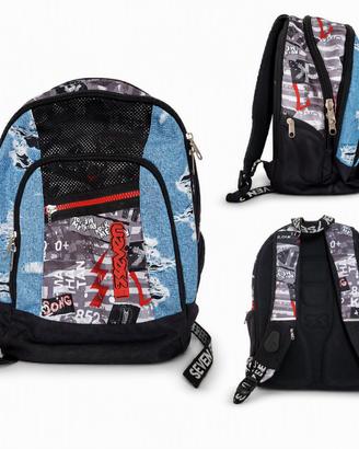 Zaino Scuola Advanced Urban Rock Nero