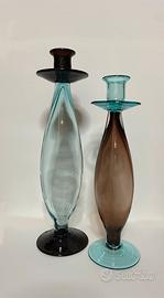 Candelabri in vetro, realizzati a mano