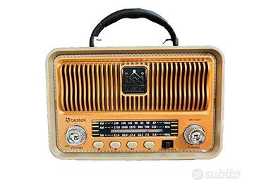 Radio Vintage Bestek FM/AM/SW Bluetooth TWS