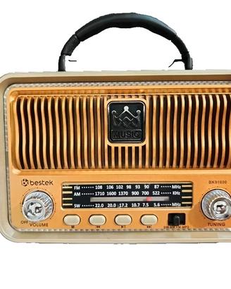 Radio Vintage Bestek FM/AM/SW Bluetooth TWS