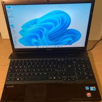 Sony vaio windows 11 HD 500gb ram 4gb