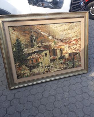 grande quadro  olio su tela.