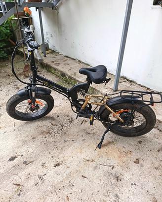Bicicletta elettrica argento bi-max XL 500w