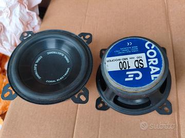 Coppia altoparlanti Coral SD 100 mid-woofer 10 cm 