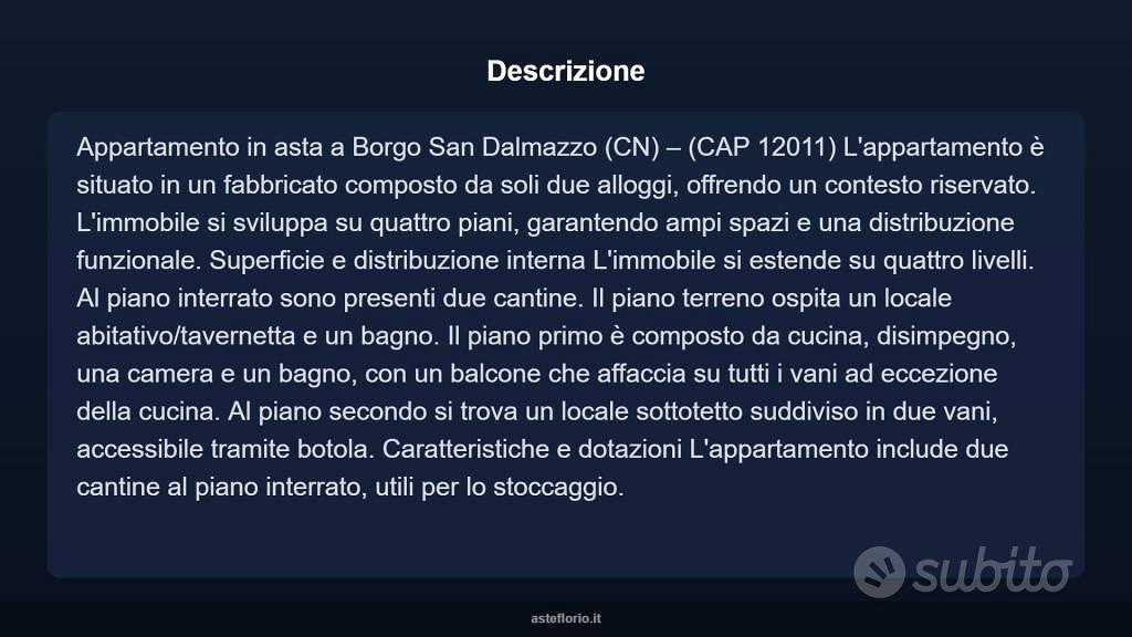 Appartamento – Borgo San Dalmazzo - Vista 3