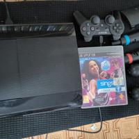 PLAYSTATION 3 PS3 CON SINGSTAR E ACCESSORI