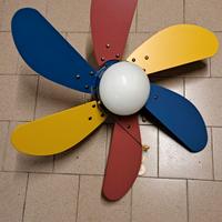 ventilatore da soffitto colorato