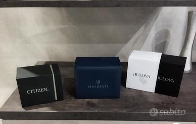 scatole vuote citizen maserati bulova