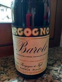 bottiglia di vino barolo Borgogno G. 1986