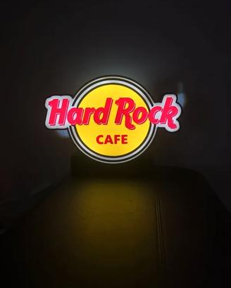 Insegna luminosa Hard Rock Cafe – Stampa 3D LED –