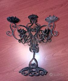 Candelabro ferro battuto