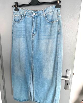 SHEIN GINNA LUNGA IN  JEANS TG L