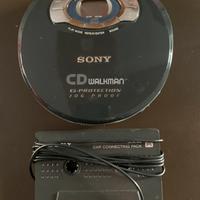 SONY lettore cd e adattatore auto. Vintage anni 90