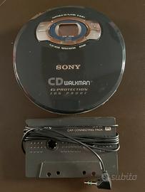 SONY lettore cd e adattatore auto. Vintage anni 90