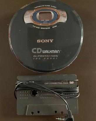 SONY lettore cd e adattatore auto. Vintage anni 90