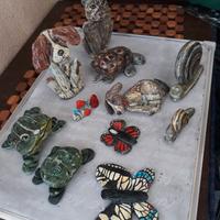 Animaletti in pietra dipinti a mano