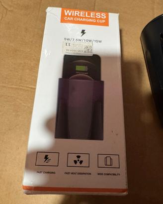 Caricatore wireless portabicchieri 15W