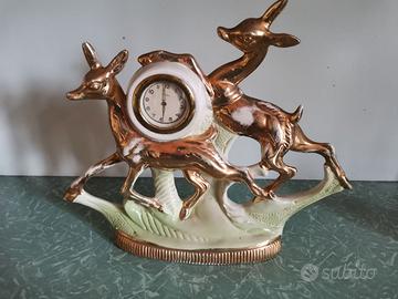 Orologio in ceramica con animali Vintage