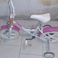 bicicletta bambina con rotelle