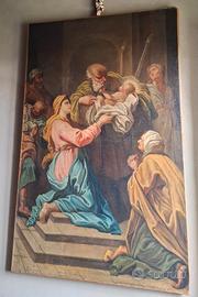 Olio tela quadro dipinto xvii 1600 600