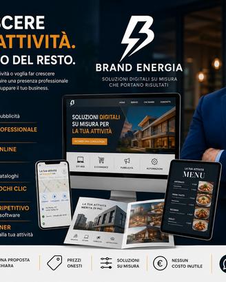 Siti web | Pubblicità Grafica Menù Brochure | App