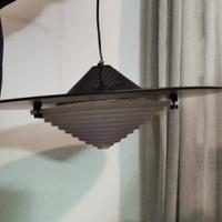 Lampadario con ampolla in vetro