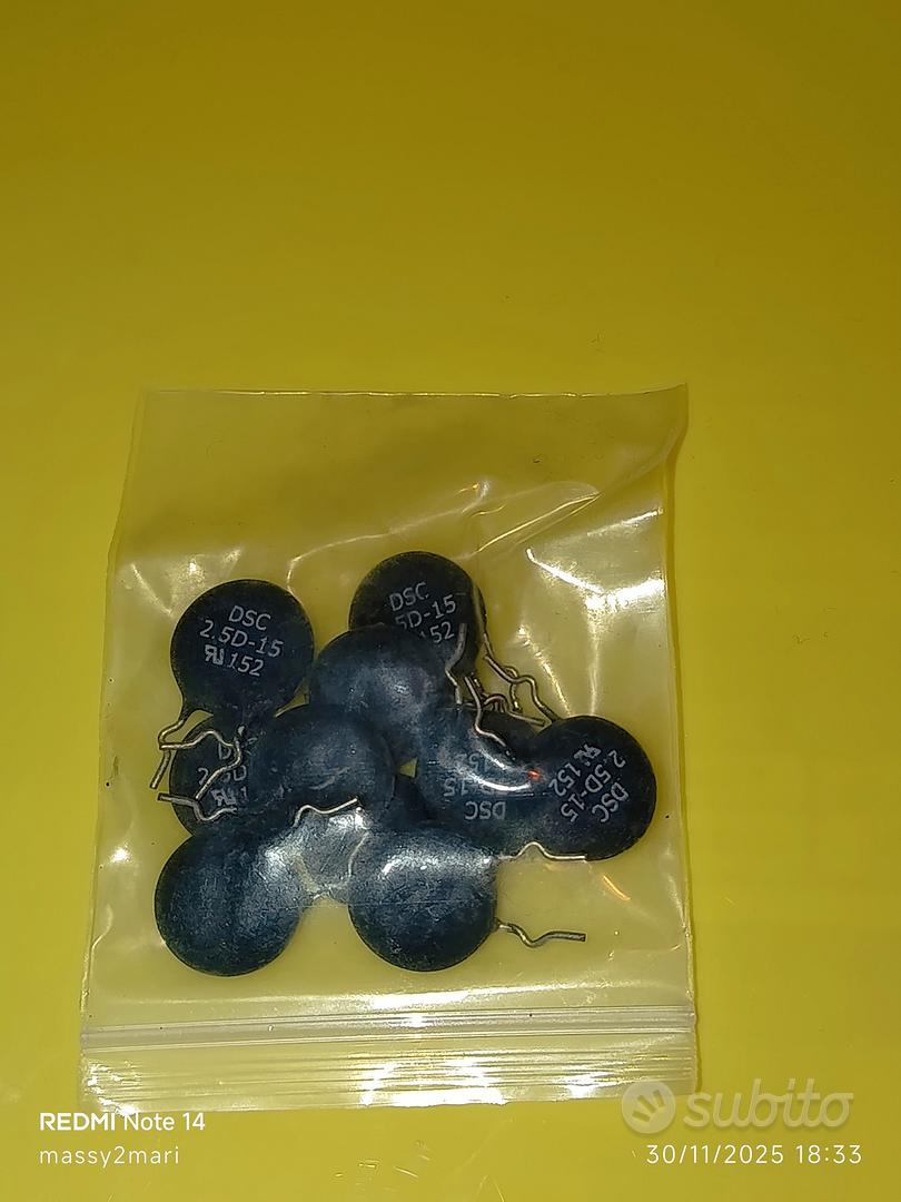 5D15 Termistore NTC MF72 5ohm 6A Diam. 15mm