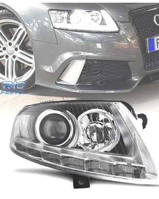 FARI AUDI A6 C6 04-08 XENON LUCE DIURNA LED DRL CR