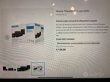 Philips Home Theate 5.1 con DVD